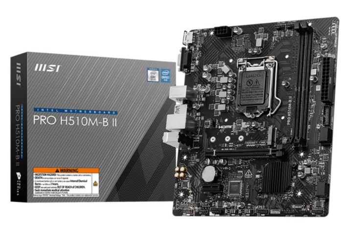 Mainboard MSI PRO H510M-B II (Intel H510/ Intel LGA 1200/ M-ATX/ 2 khe ram) 