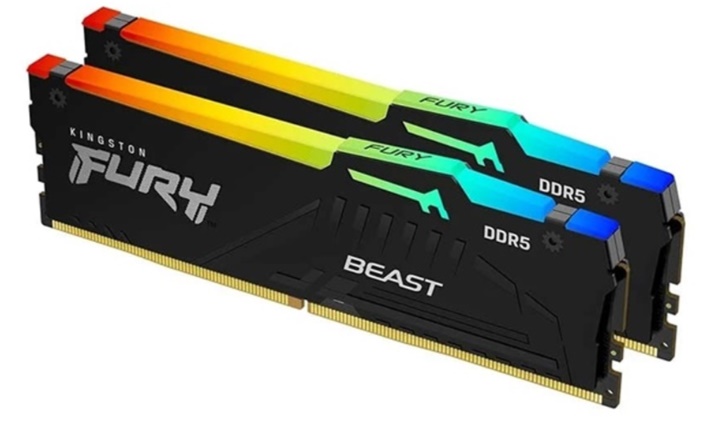 Ram desktop Kingston FURY Beast RGB 32GB (2x16GB) DDR5 5600Mhz (F556C40BBAK2-32WP