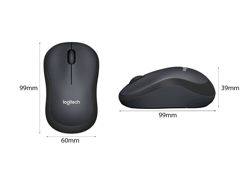 Chuột không dây Logitech M221 Silent Màu Đen