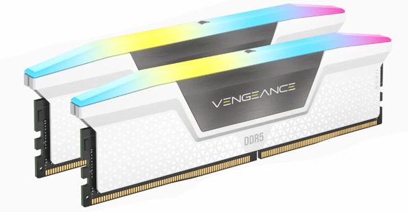 Ram desktop Corsair Vengeance RS RGB White 32GB (2x16GB) DDR5 5200Mhz (CMH32GX5M2B5200C40W)