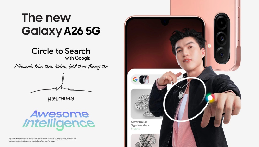 Điện thoại Samsung Galaxy A26 5G (8GB/ 128Gb/ Hồng) 