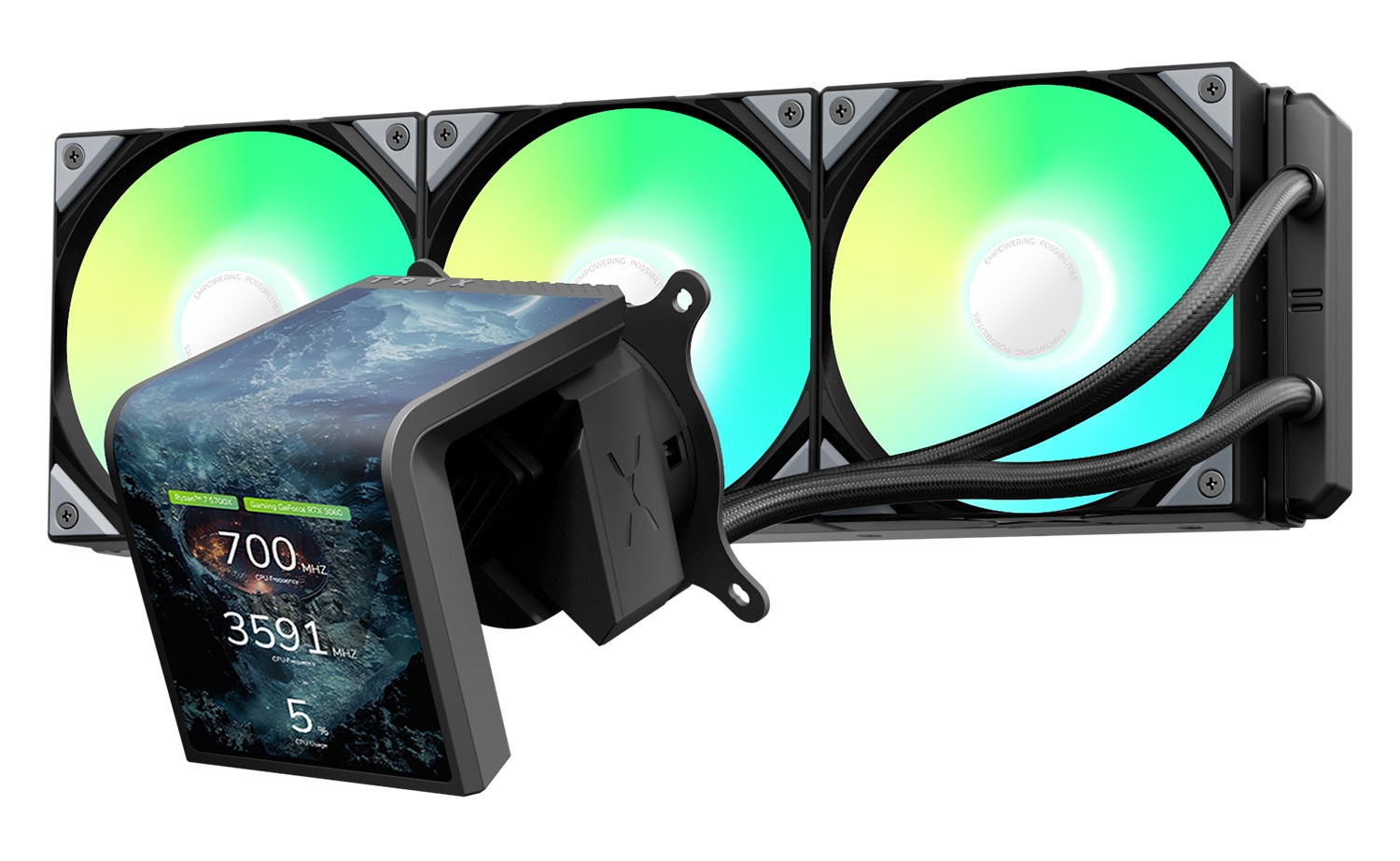 Tản nhiệt nước AIO TRYX PANORAMA SE 360 ARGB Black