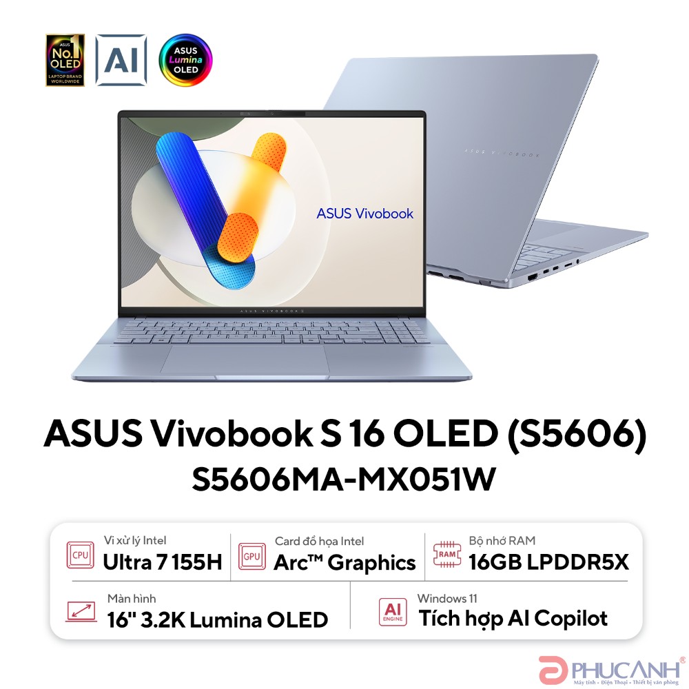 Laptop Asus Vivobook S16 S5606CA-RI171WS 