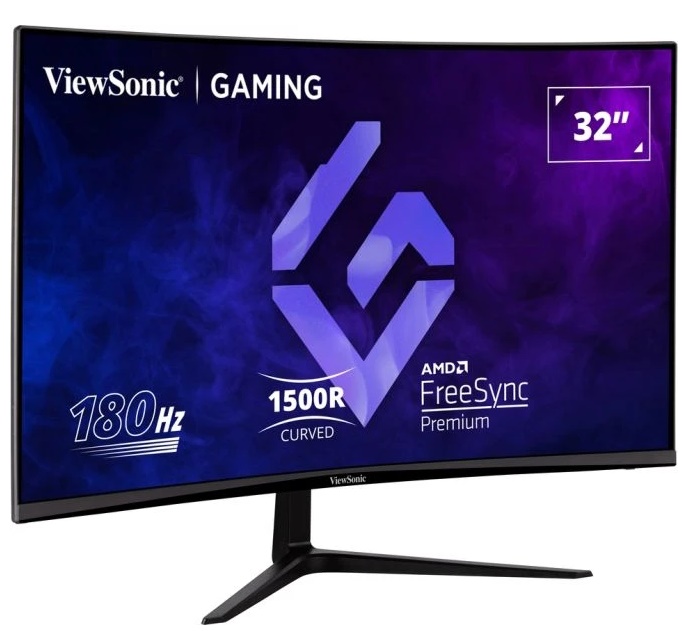 Màn hình gaming cong Viewsonic VX3218-PC-MHD (31.5 Inch/ Full HD/ 1ms/ 180Hz/ 300cd/m²/ VA/ Tích hợp loa)