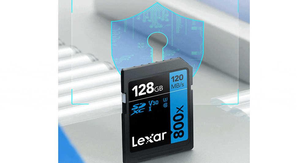 Thẻ nhớ SD Lexar Professional 800x SDXC V30 128Gb