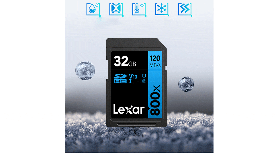 Thẻ nhớ SD Lexar Professional 800x SDXC V30 32Gb (R/W:120/45M)