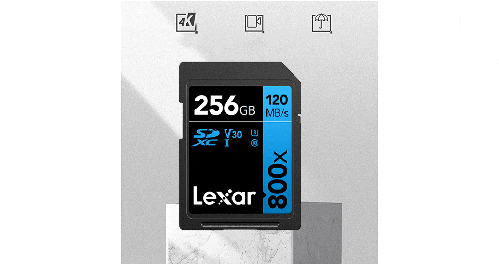 Thẻ nhớ SD Lexar Professional 800x SDXC V30 256Gb