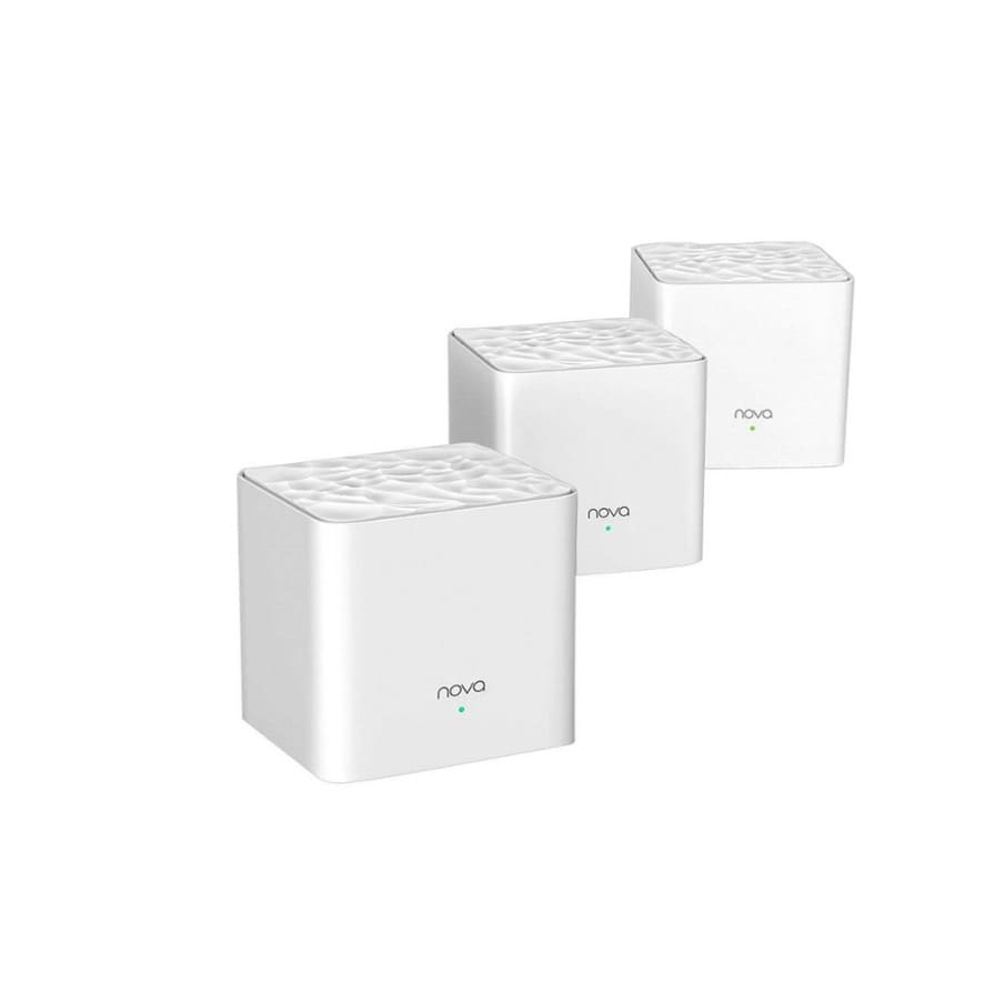 Bộ ph&aacute;t wifi Tenda Nova MW3 3-Pack (Chuẩn AC/ AC1200Mbps/ 2 Ăng-ten ngầm/ Wifi Mesh/ Dưới 100 User)