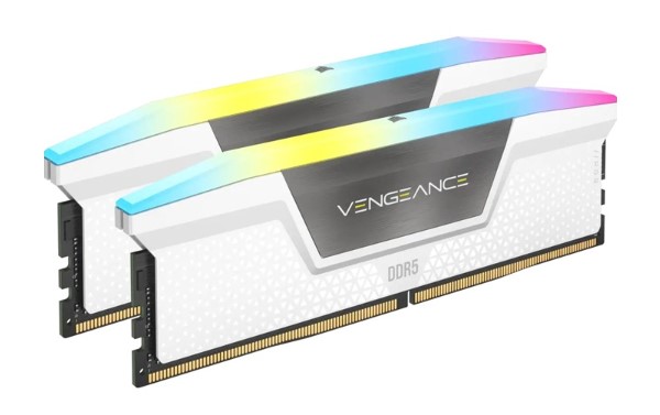 Ram desktop Corsair Vengeance RS RGB 32GB (2x16GB) DDR5 bus 5600MHz White
