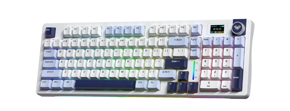Bàn phím cơ Aula 3 MODE S98 PRO Xanh dương + trắng + tím Paleo dust switch