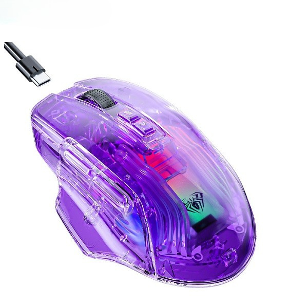 Chuột gaming không dây Aula SC518 Purple