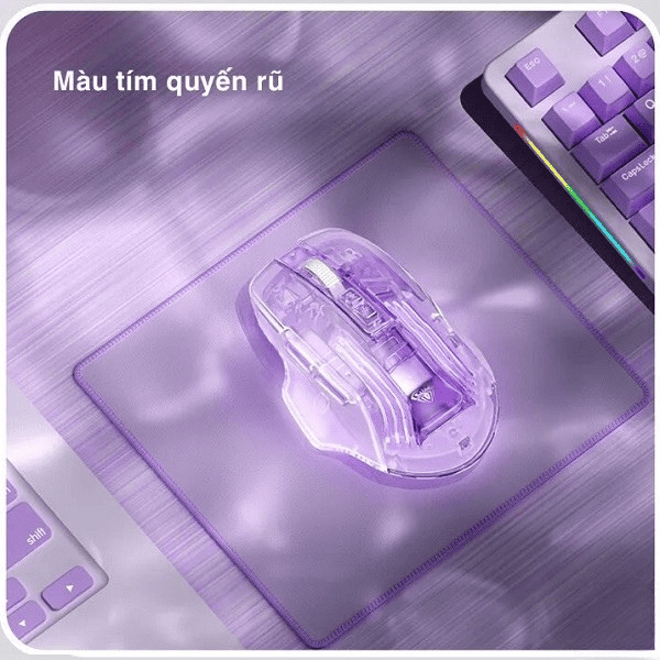 Chuột gaming không dây Aula SC518 Purple