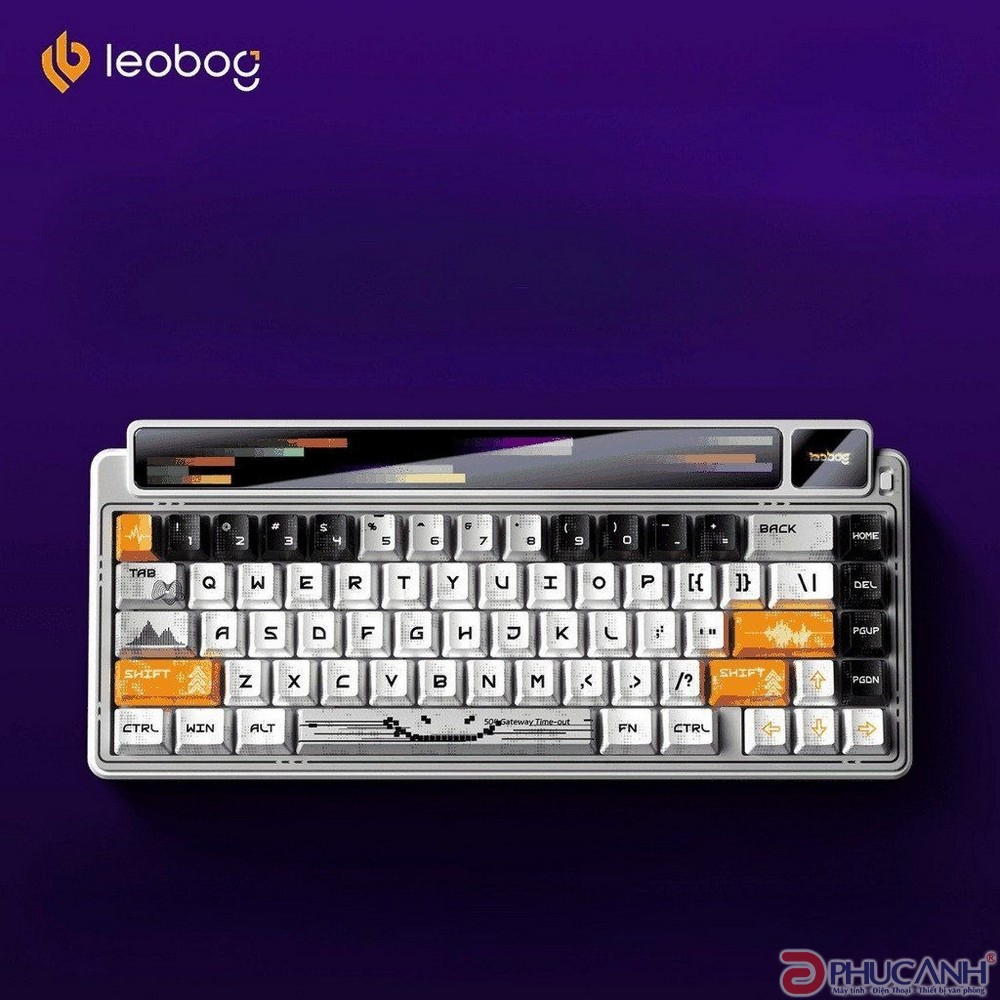 Bàn phím cơ LEOBOG 3 Mode AMG65 Trắng Jadeite switch