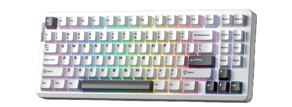 Bàn phím cơ LEOBOG Hi86 Trắng đen Nimbus V3 switch