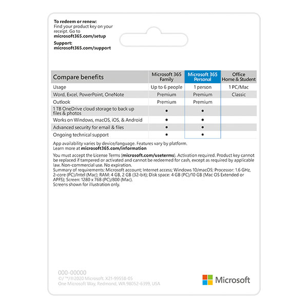 Phần mềm Office Microsoft 365 Personal ESD EP2-32313