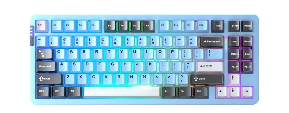 Bàn phím cơ LEOBOG Hi86 Đen+Xanh dương+Trắng Nimbus V3 switch