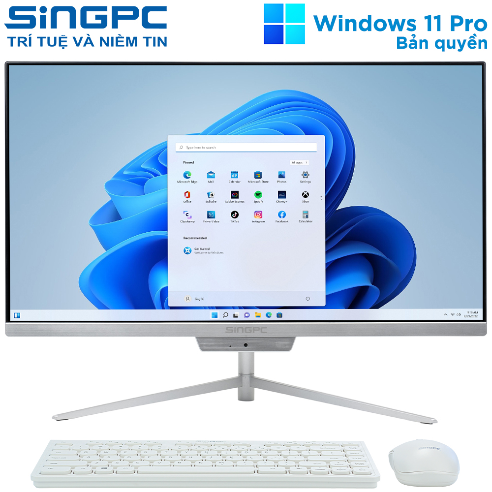 M&aacute;y t&iacute;nh AIO SingPC M22Vi31282-W (i3 12100T/ 8GB/ 256GB SSD/ 21.5inch/ Win 11 Pro)