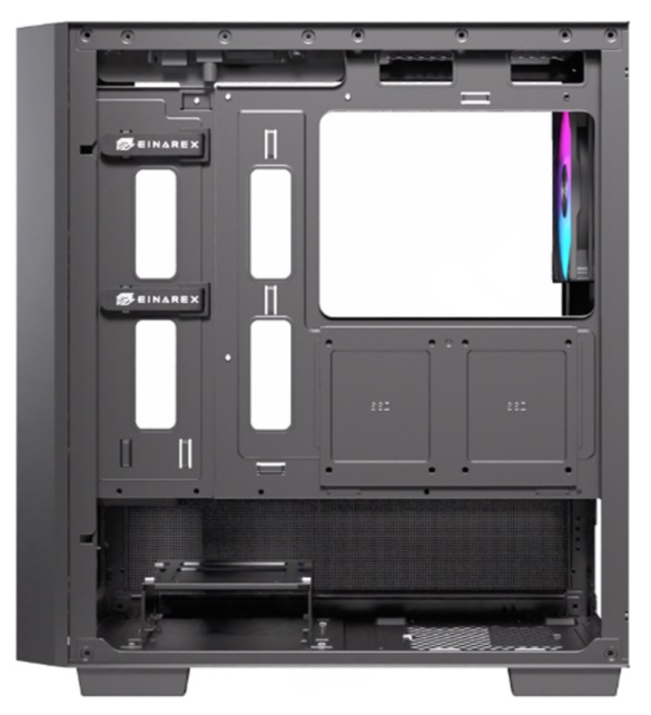 Vỏ máy tính EINAREX PM150 RGB Black (Mid Tower/ M-ATX/ Đen)