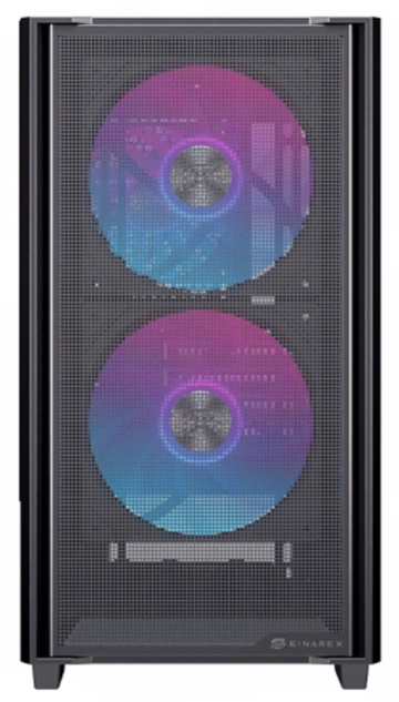 Vỏ máy tính EINAREX PM150 RGB Black (Mid Tower/ M-ATX/ Đen)