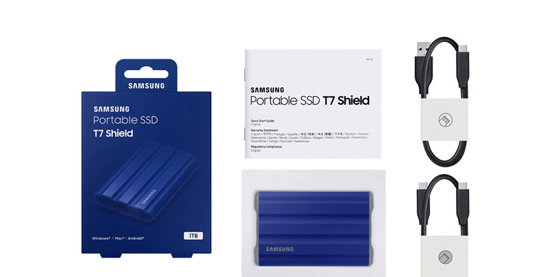 SSD Samsung T7 Shield 2Tb USB3.2 (Type-C) 
