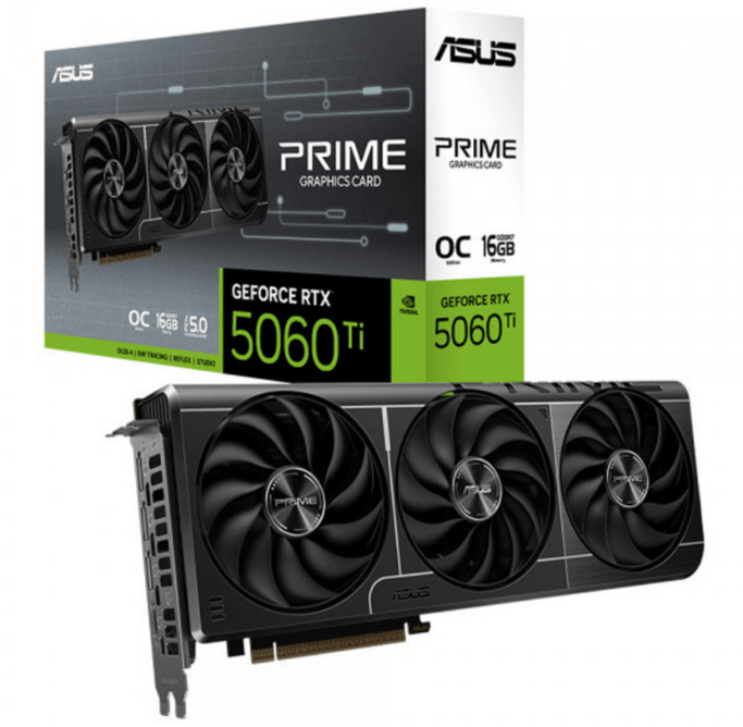 Card đồ họa Asus Prime GeForce RTX 5060 Ti 16GB GDDR7 OC Edition