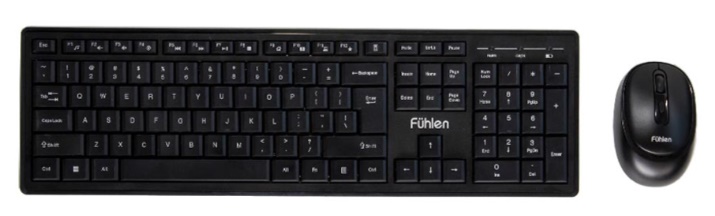Bộ bàn phím chuột không dây Fuhlen U79s Plus (Đen)