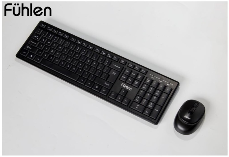 Bộ bàn phím chuột không dây Fuhlen U79s Plus (Đen)