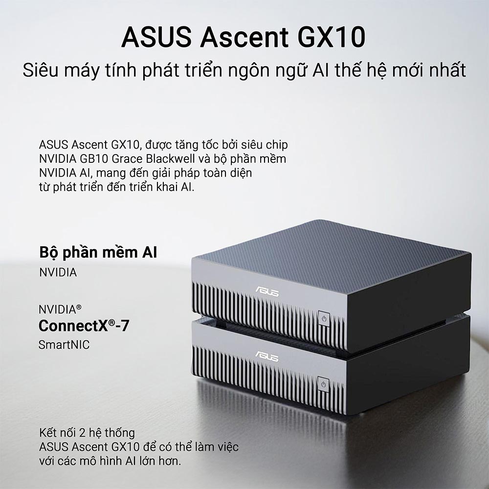 Mini PC Asus NUC AI Ascent GX10 GX10-GG0036BN (NVDIA GB10 with 128GB RAM/ 128Gb/ 4TB SSD/ NoOS/ 3Y)