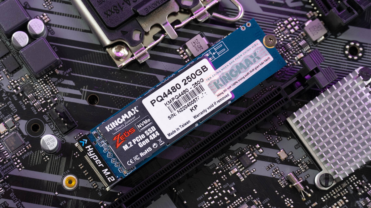 Ổ SSD Kingmax Zeus PQ4480 250Gb NVMe PCIe Gen4x4 M.2 2280