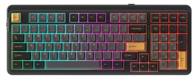 Bàn phím cơ không dây Dareu EK98 Pro Triple Mode Black Golden DareU Dream switch