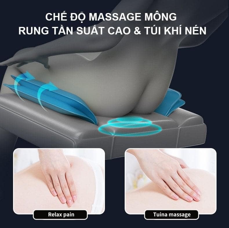 Ghế massage E-Dra Hestia EMC100 - Đen Nâu