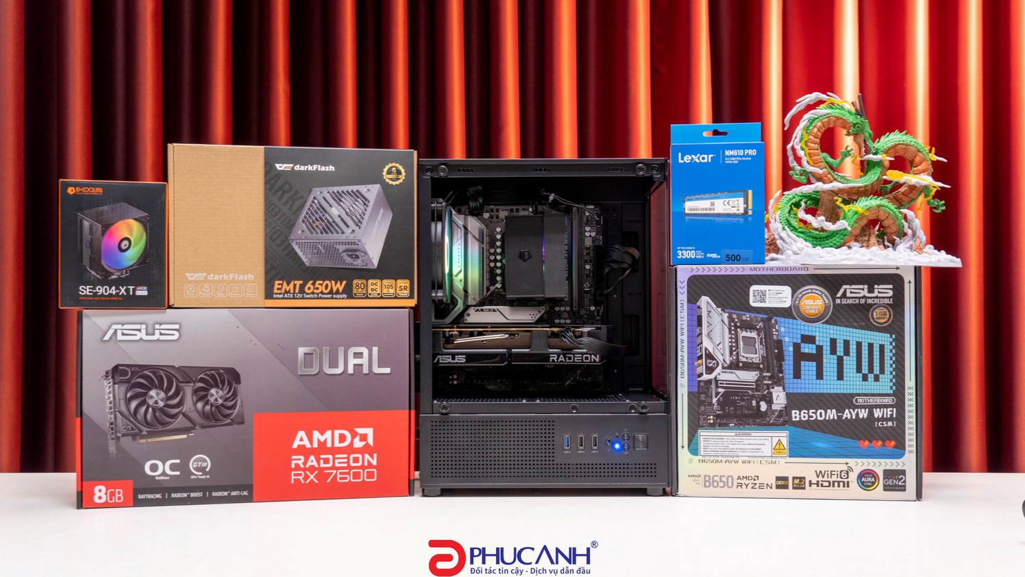 M&aacute;y t&iacute;nh PCPA AMD G5 (R5 7500F/16GB/RX 7600 8G/650W)