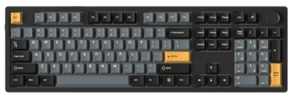 Bàn phím cơ không dây Dareu EK106 Pro Triple Mode Black Golden DareU Cloud switch (Bluetooth/Wireless/ LED RGB) 