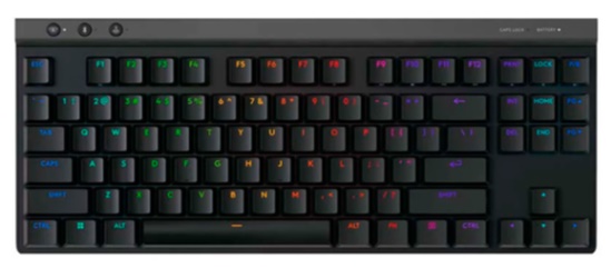 Bàn phím cơ Logitech Không dây G515 LightSpeed TKL Black Tactile switch (Bluetooth/Wireless/ LED RGB/ Đen) 