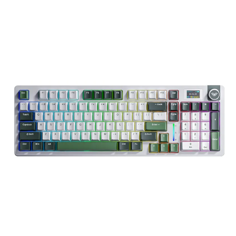  Bàn Phím Cơ Aula S98 Green + White 