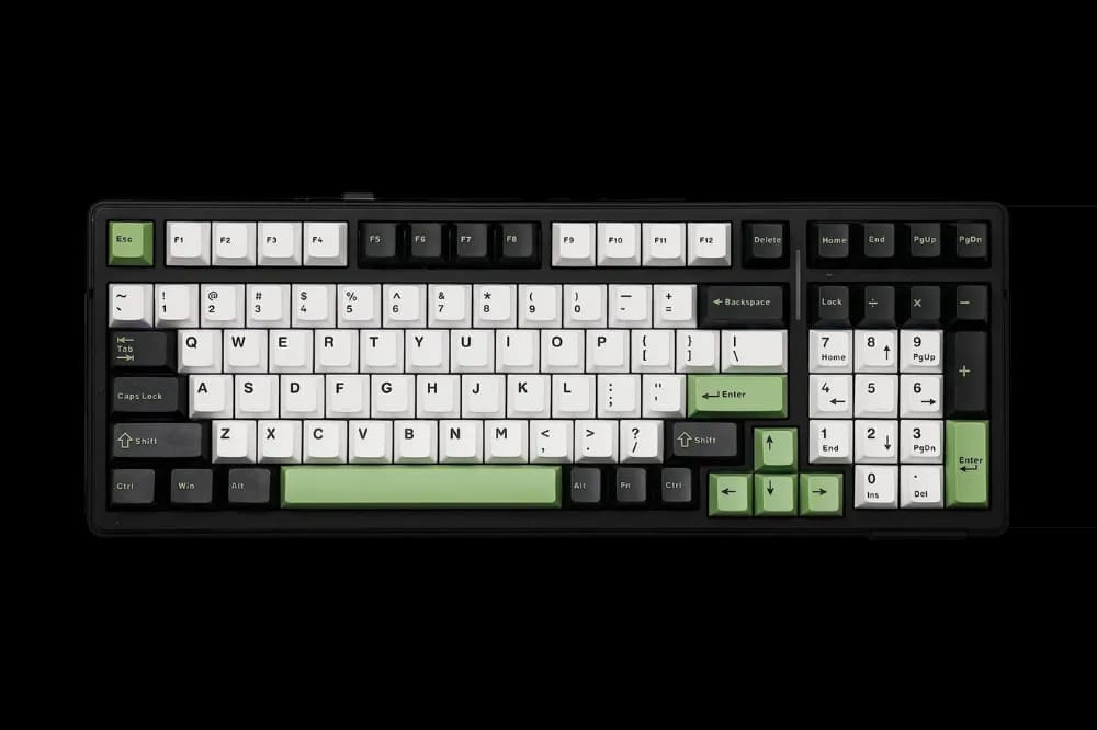 Bàn phím cơ Aula 3 MODE F99 Black + White + Green Whale Sea Switch