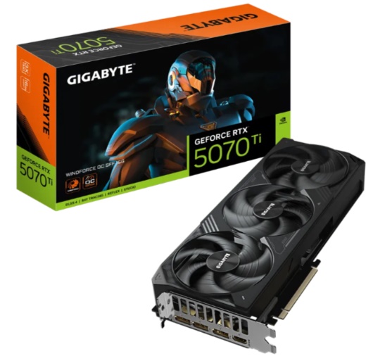 Card đồ họa Gigabyte Force RTX 5070 Ti WINDFORCE OC SFF 16G