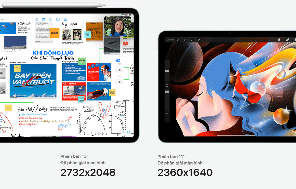 iPad Air M3 11-inch Hiệu năng đỉnh cao – Trí tuệ nhân tạo thông minh