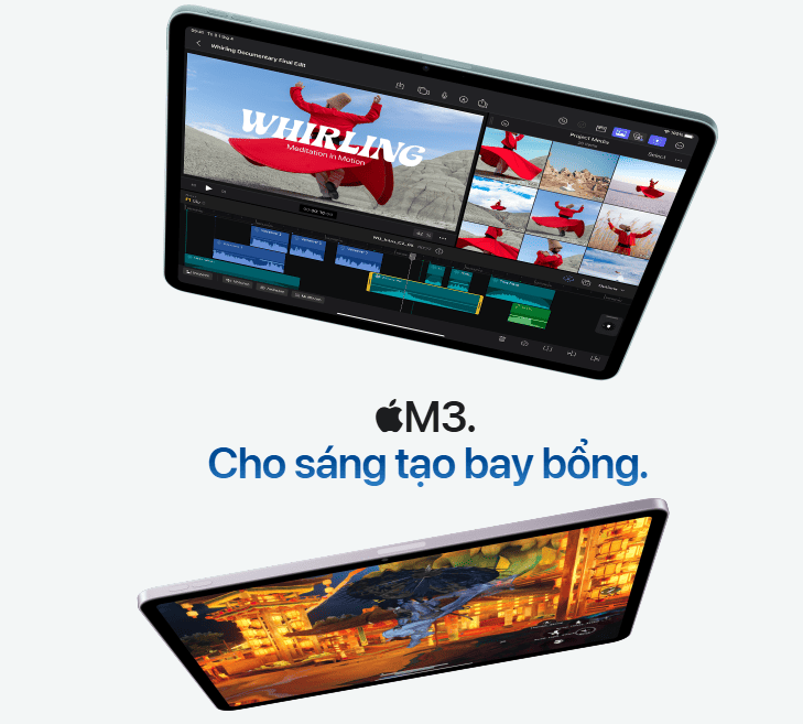 iPad Air M3 11-inch 5G (8GB/256GB/Blue) – Máy tính bảng đẳng cấp dành cho mọi nhu cầu 