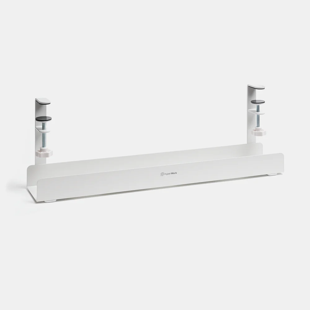 Khay giấu dây kẹp bàn HyperWork HPW-CM01-WHT Trắng