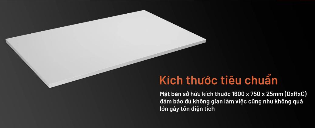 Mặt Bàn Gỗ Hyperwork Atlas HPW-TT01-BLK ĐEN