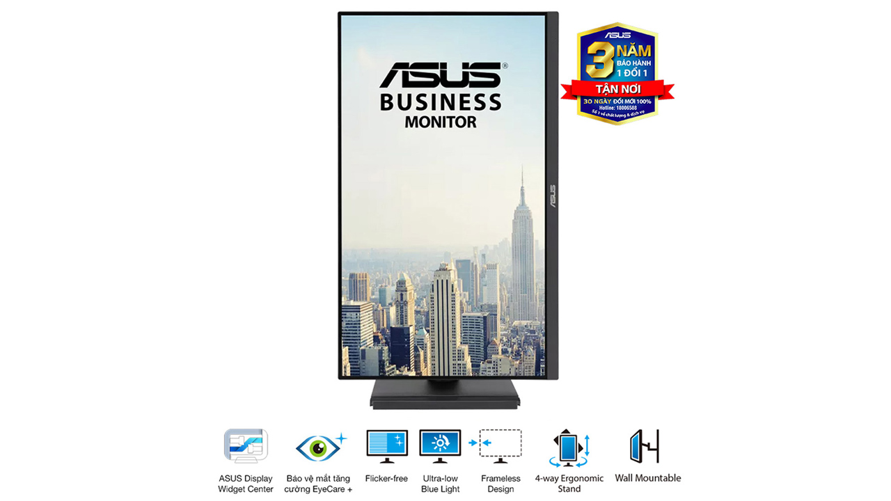 Màn hình Asus VA249QGS (23.8Inch/ Full HD/ 1ms/ 120Hz/ 350cd/m2/ IPS/ Loa)