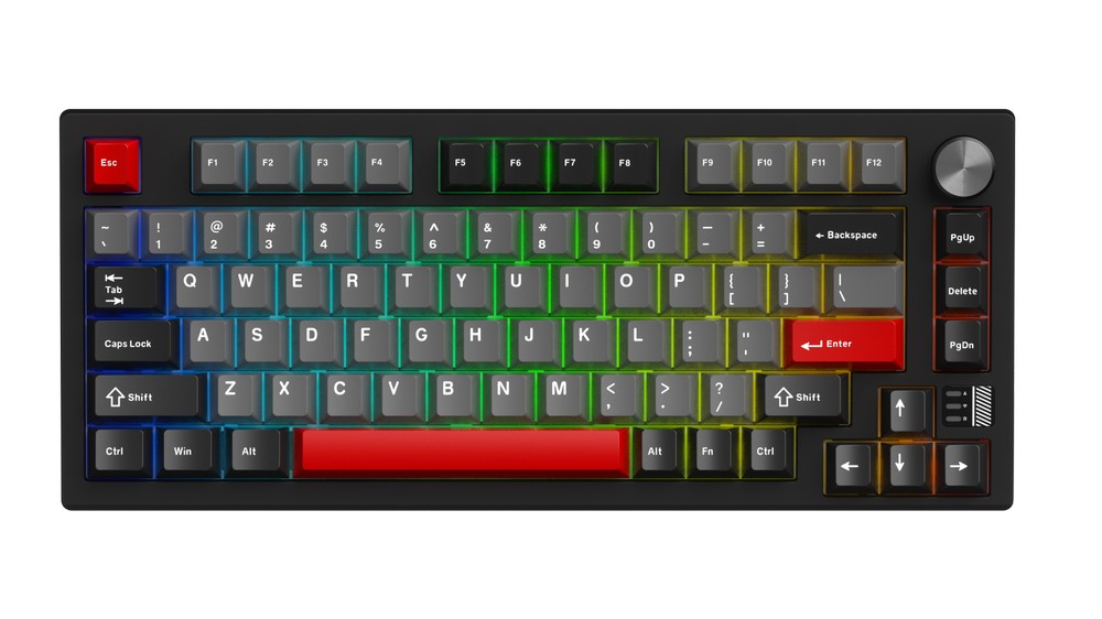 Bàn phím cơ không dây Dareu EK75 Pro AL Black Red DareU Cloud switch