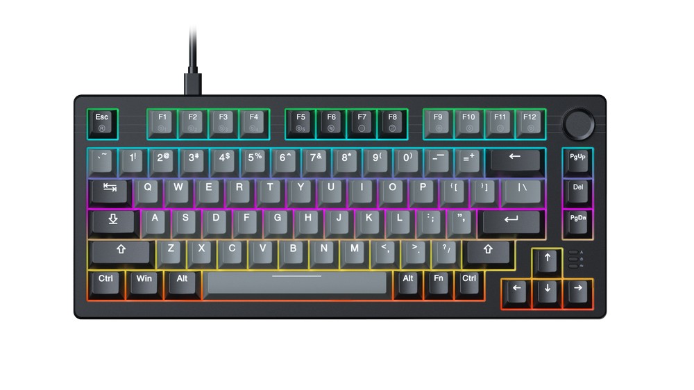 Bàn phím cơ Dareu EK75 Grey Black DareU Dream switch