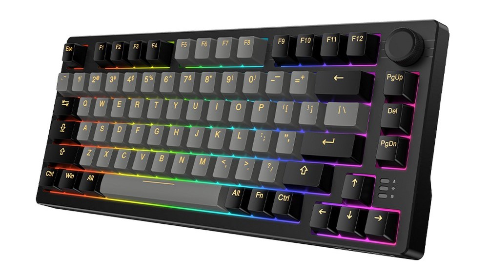 Bàn phím cơ Dareu EK75 Pro Triple Mode Black Golden DareU Cloud switch