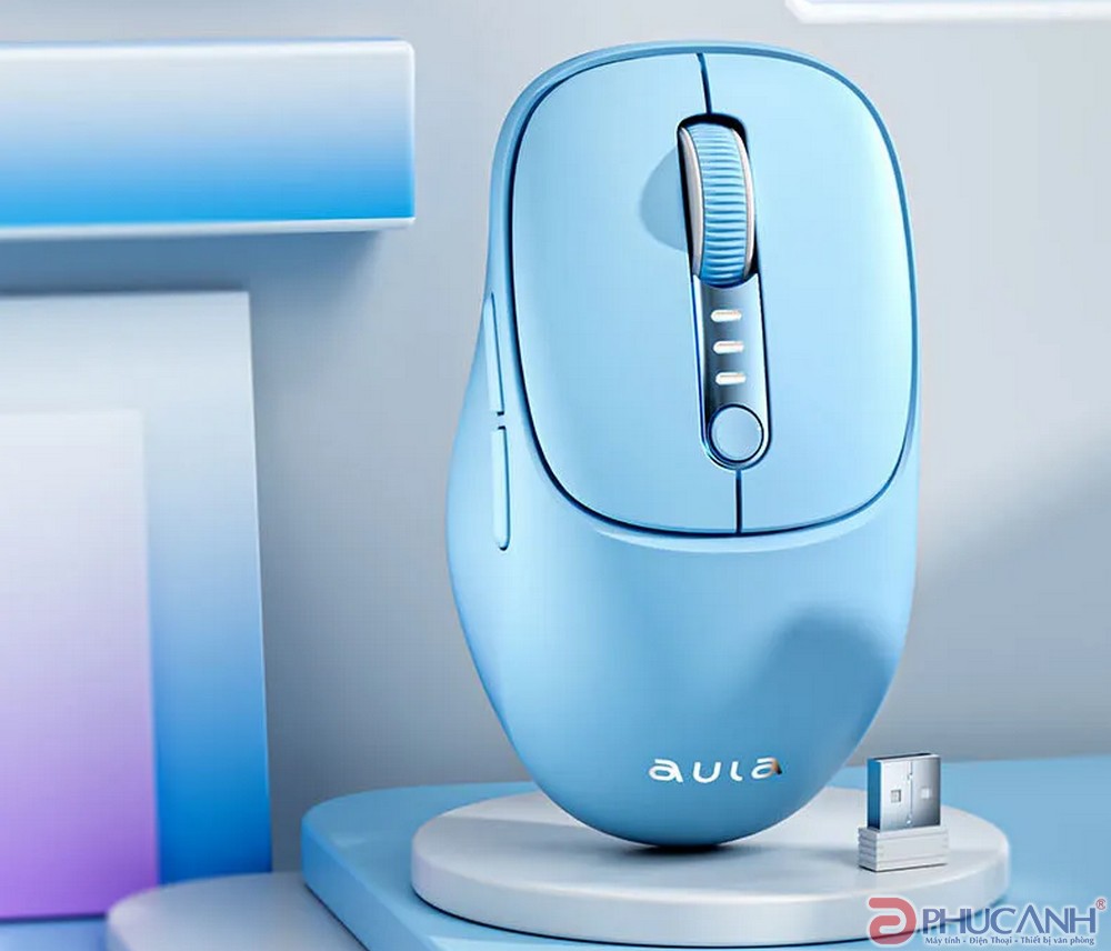 Chuột không dây Aula AM208 Xanh