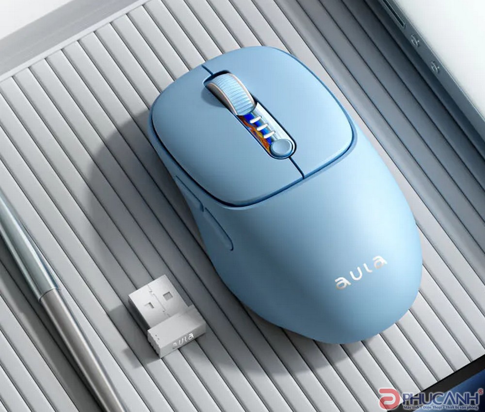 Chuột không dây Aula AM208 Xanh