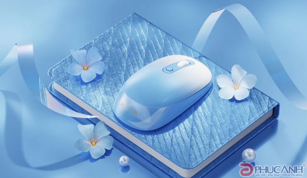 Chuột không dây Aula AM207 Xanh Dương 