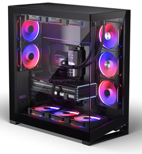 Vỏ máy tính PHANTEKS NV9 MKII, Tempered glass, DRGB, Satin Black (Full Tower/ E-ATX/ Đen)