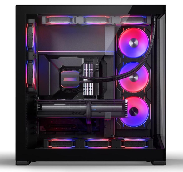 Vỏ máy tính PHANTEKS NV9 MKII, Tempered glass, DRGB, Satin Black (Full Tower/ E-ATX/ Đen)